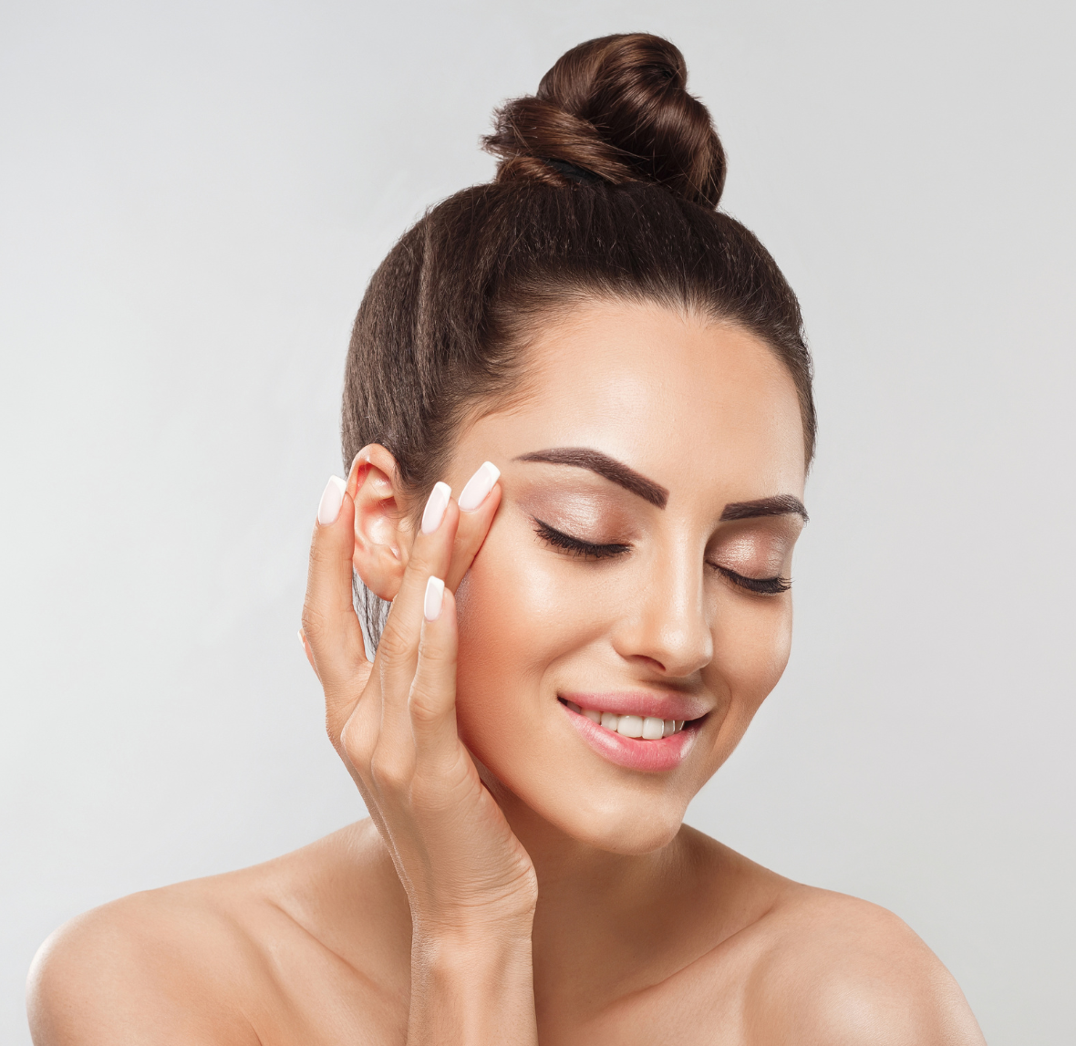 woman with clear skin at luxury medical spa in Dallas